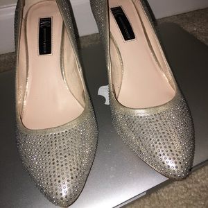 Zitah Rhinestone Sparkly poited toe pumps